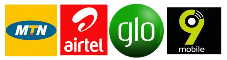 MTN, AIRTEL, GLO and 9MOBILE logos | You Must Listen To Tee Mac Iseli