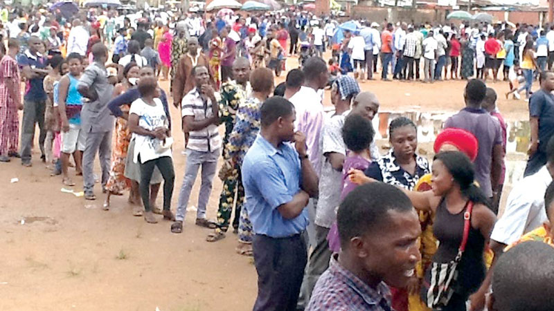 Election voting queues in Nigeria | For a Better Future, Let's Stop Holding Multiple Elections Simultaneously
