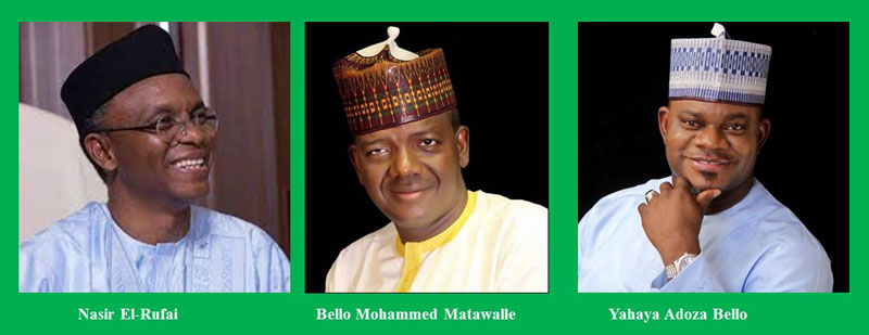 Nasir El-Rufai, Mohammed Bello Matawalle, and Adoza Yahaya Bello | PRIDE is the Major Reason Nigerians Suffer Great Financial Predicament