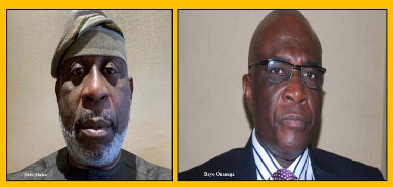 (from left to right) Dele Alake and Bayo Onanuga | Can Someone, Please, Tell Tinubu's Dele Alake and Bayo Onanuga That Nigerians Are Not Fools?