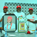 Chief-Tony-Amechi-centre-with-his-vising-friends-in-a-group-photograph-in-his-office | Great Ndegram Honours High Chief Amechi with Excitement