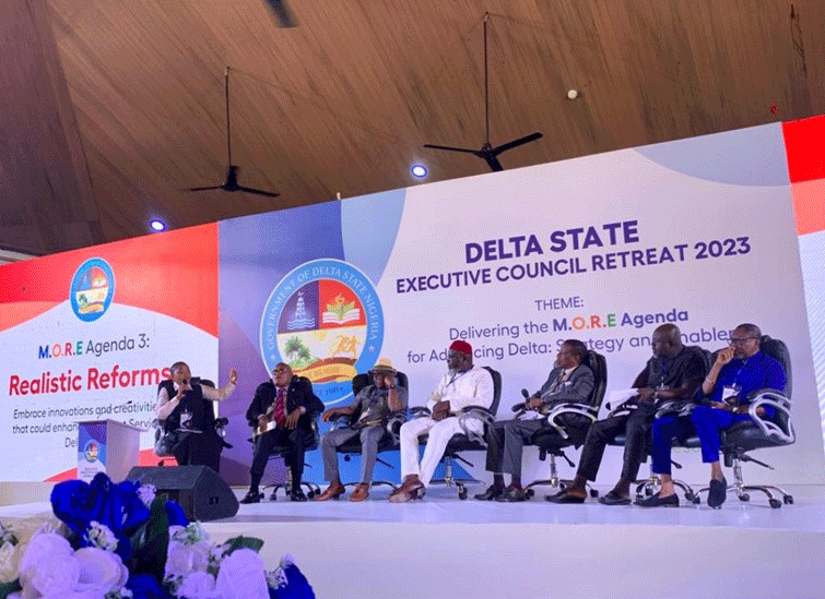 The panel of discussants doing justice to their Terms of Reference